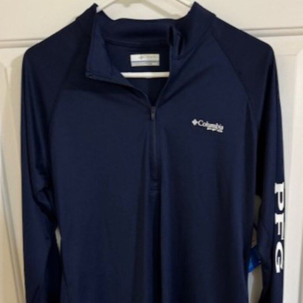 Columbia Navy 1/4 Zip Fleece Pullover M NWT Gorpcore Hiking NWT
